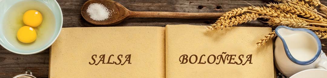 portada de la página de salsa boloñesa